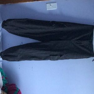 Striped cargo style pants